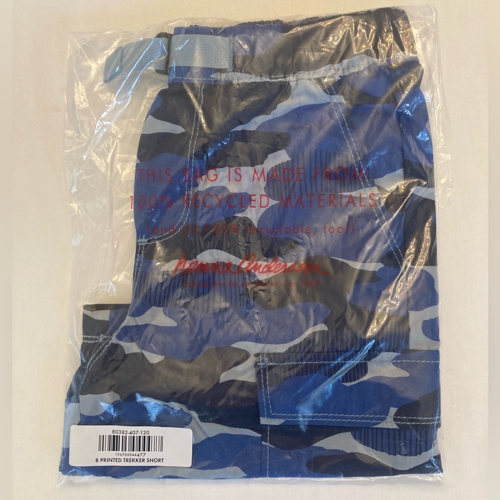 NWT Hanna Andersson Camo Trekker Shorts - Size 120 (US 6-7) - Picture 2 of 3